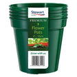 Stewarts 10cm Green Premium Flower Pots (Pack of 5) - Old Railway Line Garden Centre