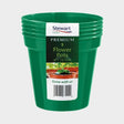 Stewarts 12.7cm Green Premium Pots (Pack of 5) - Old Railway Line Garden Centre
