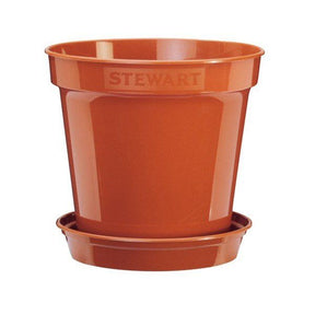 Stewarts 20.3cm Terracotta Plastic Flower Pot - Old Railway Line Garden Centre