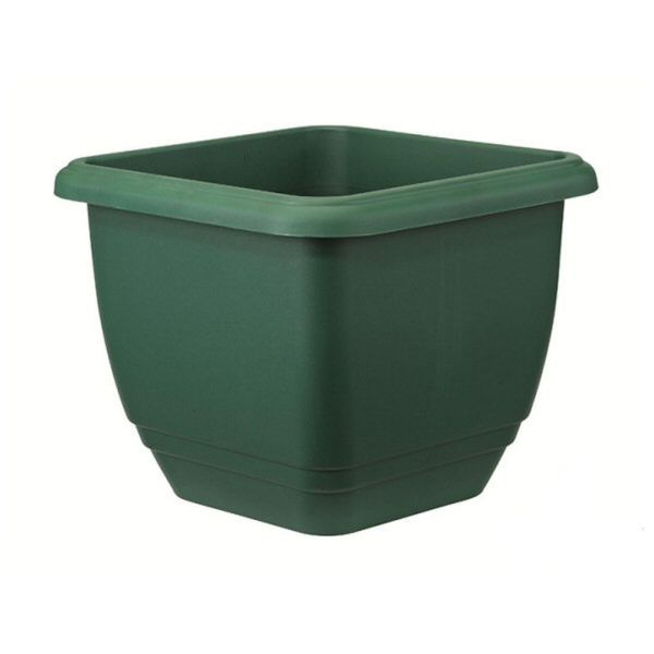 Stewarts 30cm Green Plastic Balconniere Square Planter - Old Railway Line Garden Centre