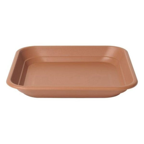 Stewarts 30cm Terracotta Balconniere Plastic Square Tray - Old Railway Line Garden Centre