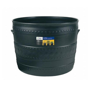 Stewarts 35cm Black Small Smithy Plastic Patio Tub - Old Railway Line Garden Centre