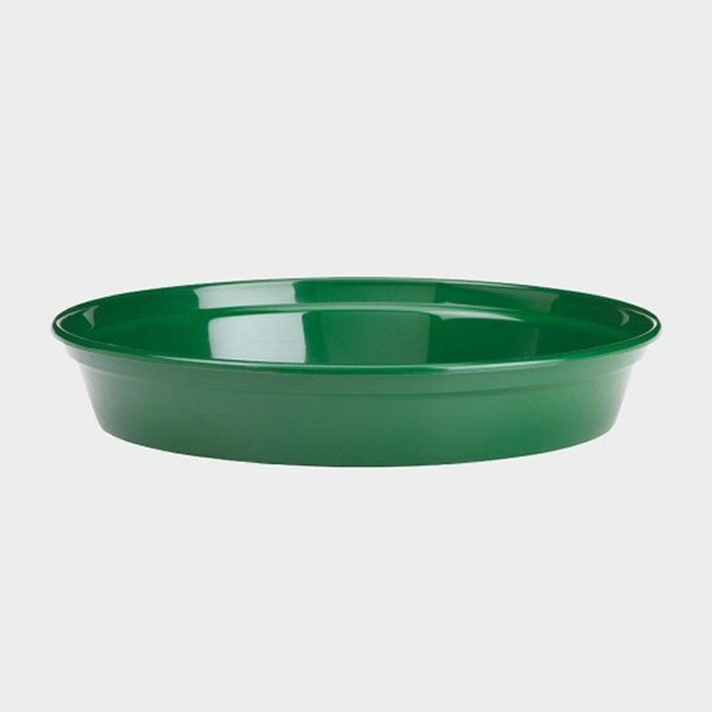 Stewarts 38cm Green Plastic Flower Pot Saucer - Old Railway Line Garden Centre