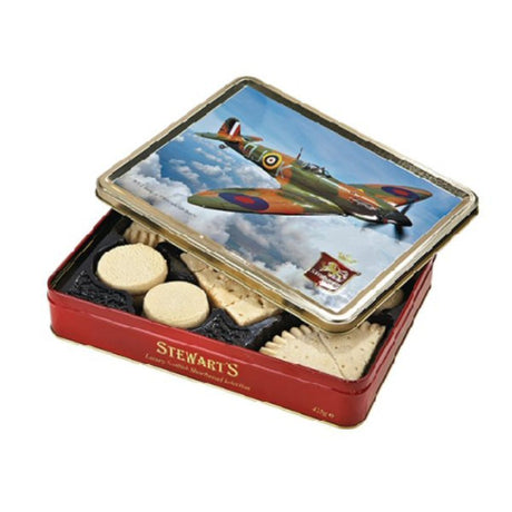 Stewart's 400g Classic Collection WWII Spitfire Shortbread Tin - Old Railway Line Garden Centre
