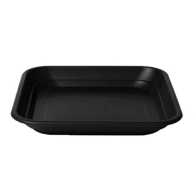 Stewarts "40cm" Black Balconniere Plastic Square Tray - Old Railway Line Garden Centre