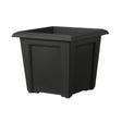 Stewarts 40cm Black Regency Square Plastic Planter - Old Railway Line Garden Centre