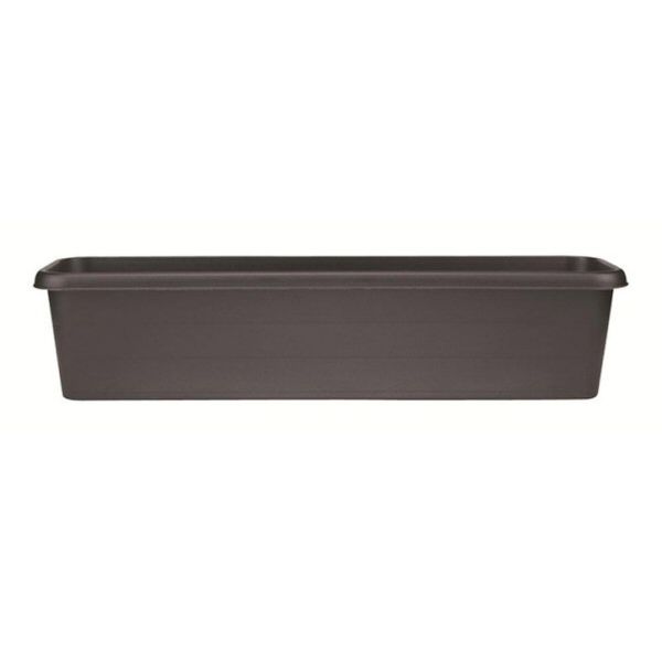 Stewarts 40cm Black Terrace Plastic Garden Trough - Old Railway Line Garden Centre