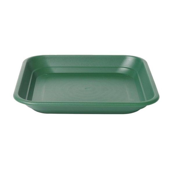Stewarts 40cm Green Balconniere Plastic Square Tray - Old Railway Line Garden Centre