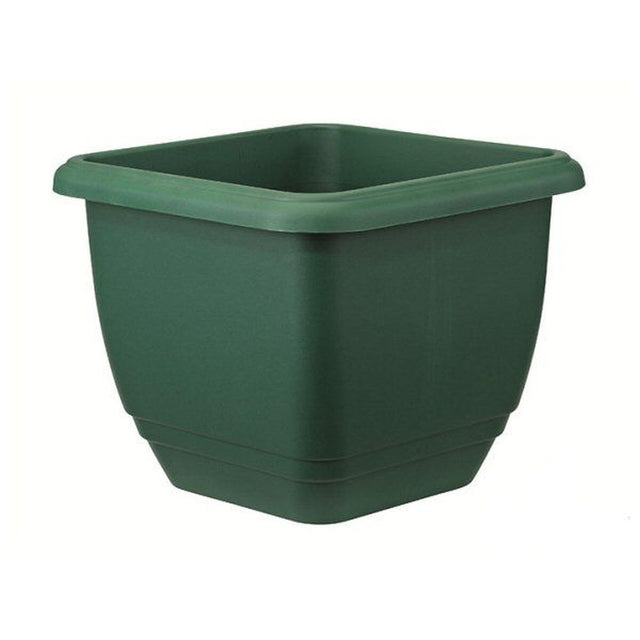 Stewarts 40cm Green Square Balconniere Plastic Planter - Old Railway Line Garden Centre