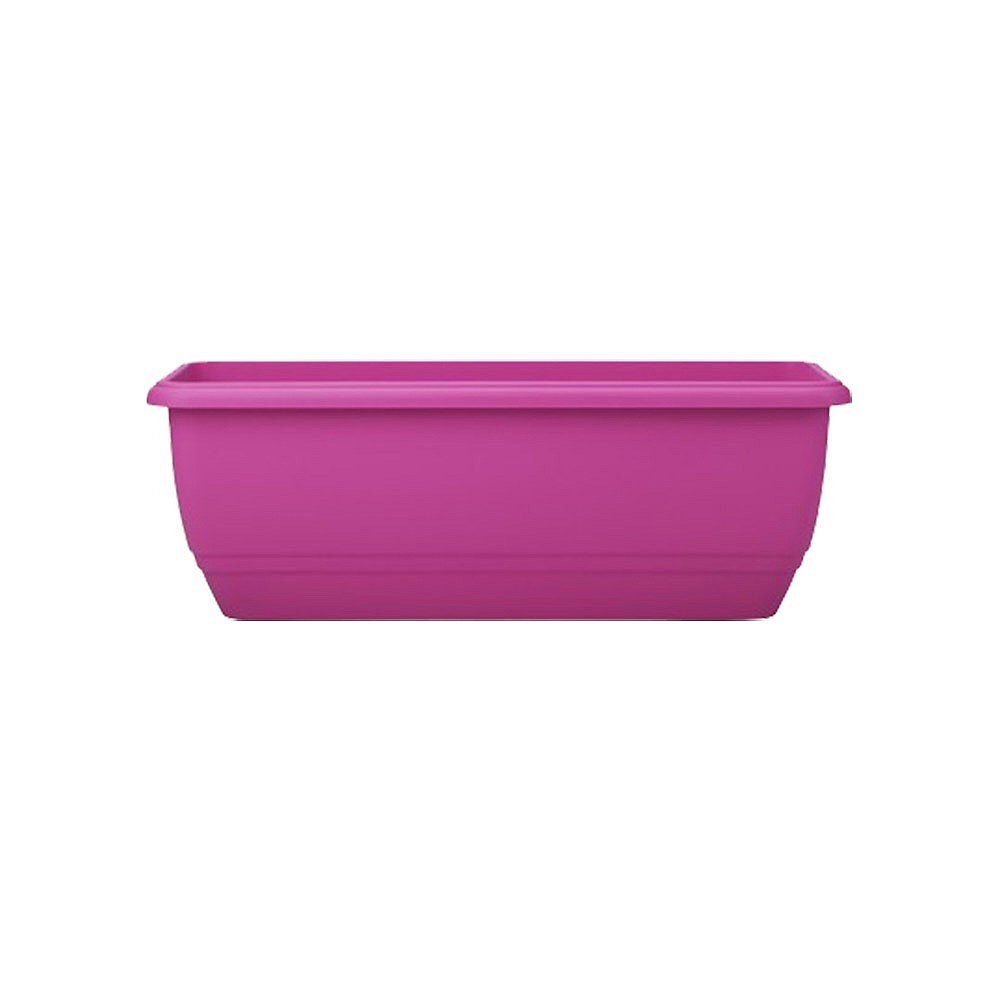 Stewarts 50cm Cherry Red Plastic Garden Patio Trough Planter - Old Railway Line Garden Centre