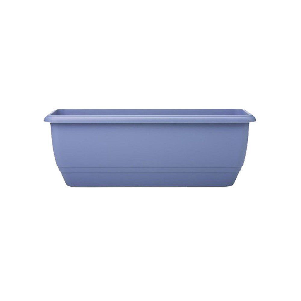 Stewarts 50cm Cornflower Blue Plastic Garden Patio Trough Planter - Old Railway Line Garden Centre