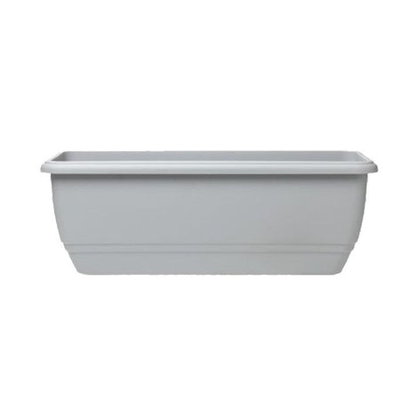 Stewarts 50cm Dove Grey Plastic Garden Patio Trough Planter - Old Railway Line Garden Centre