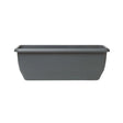Stewarts 50cm Slate Grey Plastic Garden Patio Trough Planter - Old Railway Line Garden Centre