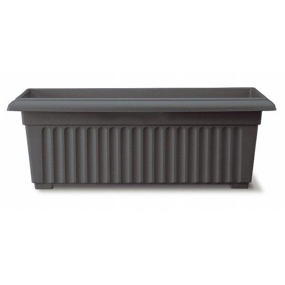 Stewarts 70cm Black Corinthian Trough - Old Railway Line Garden Centre