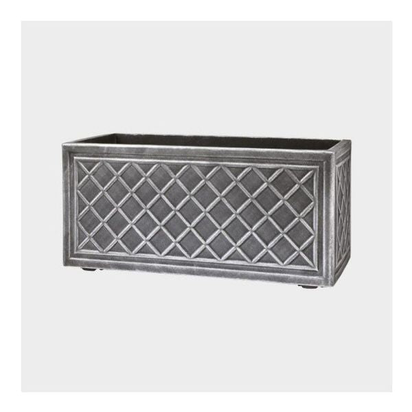 Stewarts 70cm Lead Effect Plastic Trough Planter - Old Railway Line Garden Centre