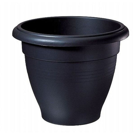 Stewarts Black Palladian Plastic Planter - Old Railway Line Garden Centre