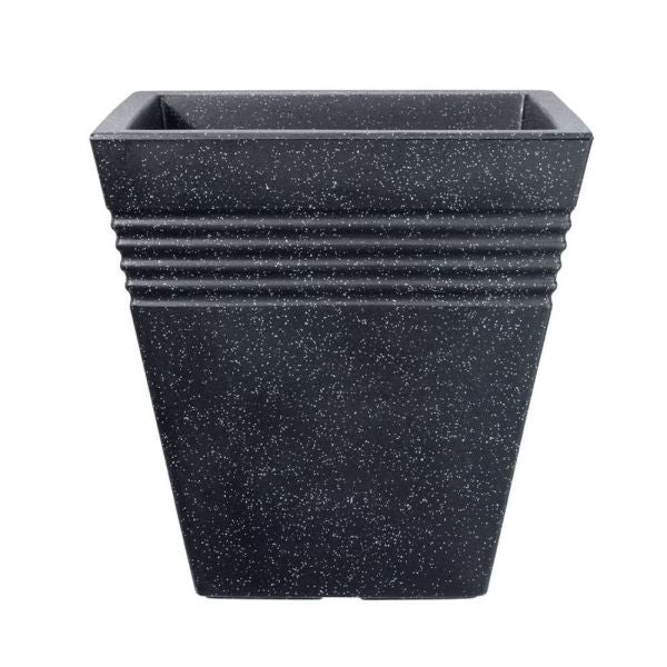 Stewarts Granite Piazza Square Plastic Planter - Old Railway Line Garden Centre