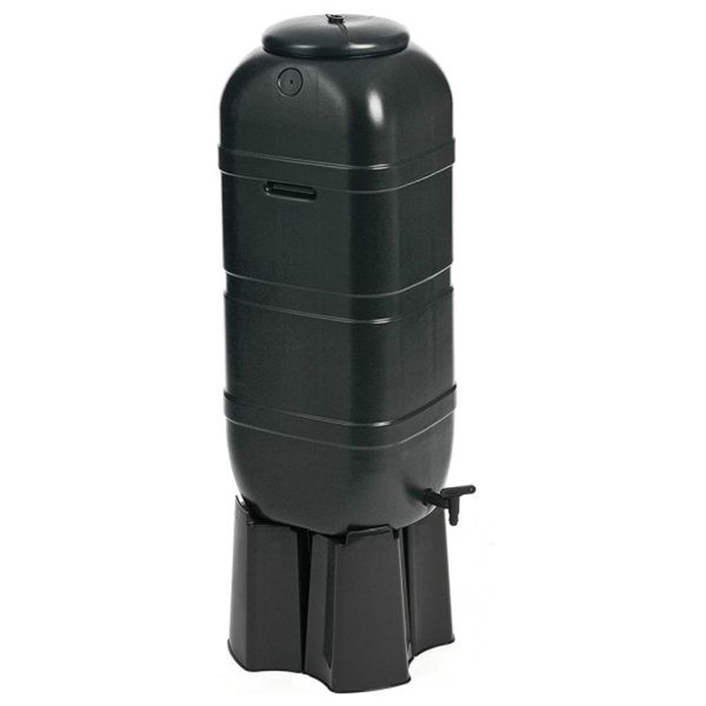 Strata Slim Line 100 Litre Garden Water Butt Kit, Tap & Stand - Old Railway Line Garden Centre