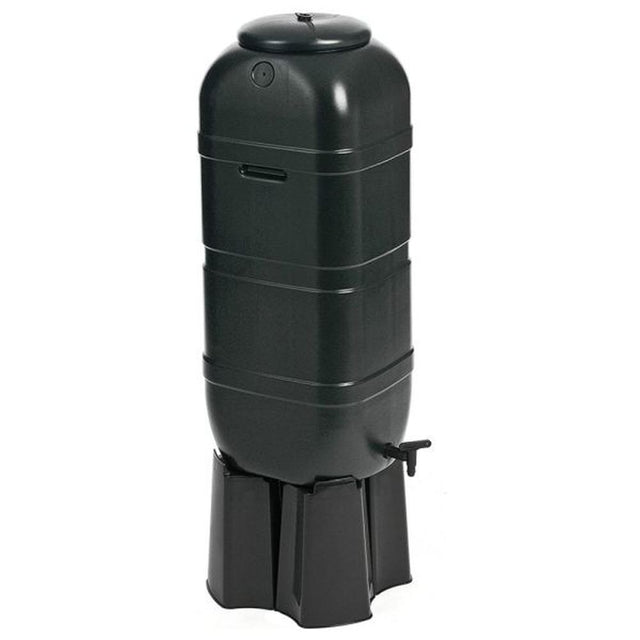 Strata Slim Line 100 Litre Garden Water Butt Kit, Tap & Stand - Old Railway Line Garden Centre