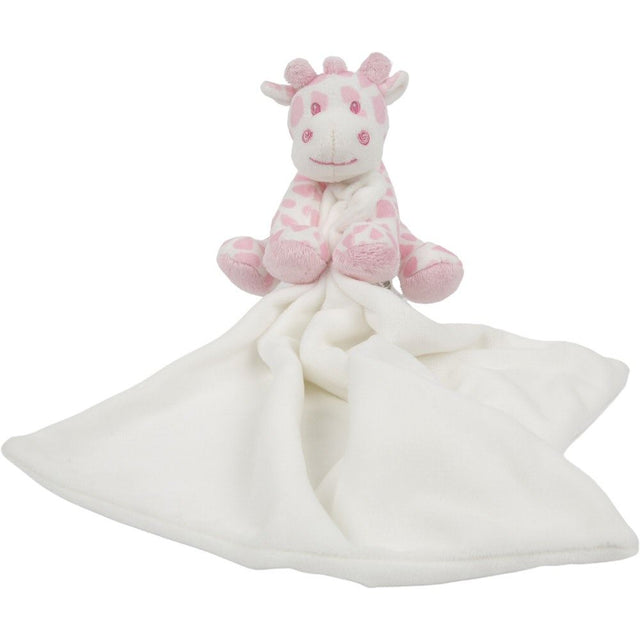 Suki Gifts Pink & White Bing Bing Giraffe Rattle Blankie - Old Railway Line Garden Centre