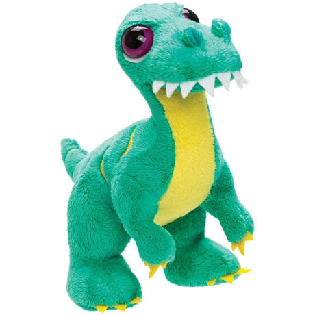 Suki Soft Dino'Z 17cm Bright Green Velociraptor Soft Toy - Old Railway Line Garden Centre