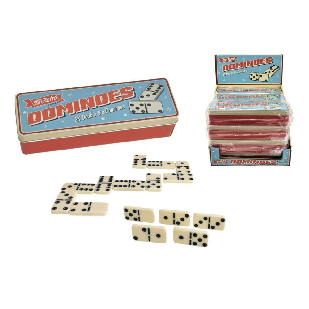 SupeRetro 28 - Piece Dominoes Set - Old Railway Line Garden Centre