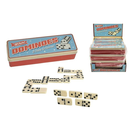 SupeRetro 28 - Piece Dominoes Set - Old Railway Line Garden Centre