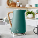 Swan 1.7L Green Nordic Jug Kettle - Old Railway Line Garden Centre