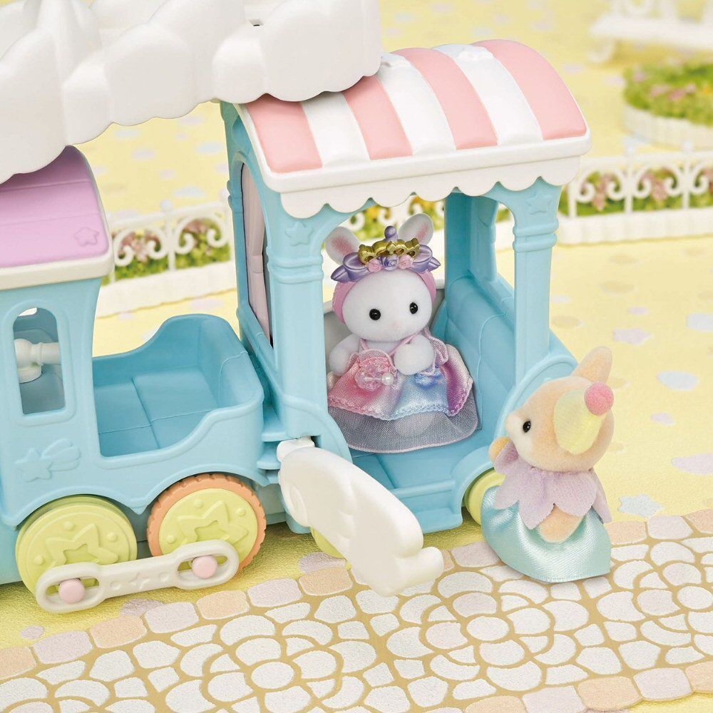 Sylvanian Families Floating Cloud Rainbow Train - 5702 - Old Railway Line Garden Centre