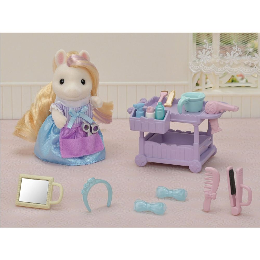 Sylvanian Families Pony's Hair Stylist Set - 5644 - Old Railway Line Garden Centre