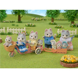 Sylvanian Families Tandem Cycling Set - Husky Brother & Sister - 5637 - Old Railway Line Garden Centre