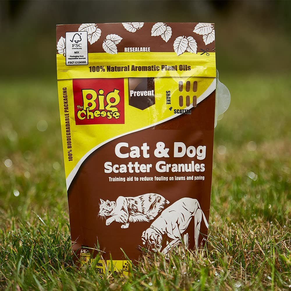 The Big Cheese 750g Cat & Dog Detterent Scatter Granules - Old Railway Line Garden Centre