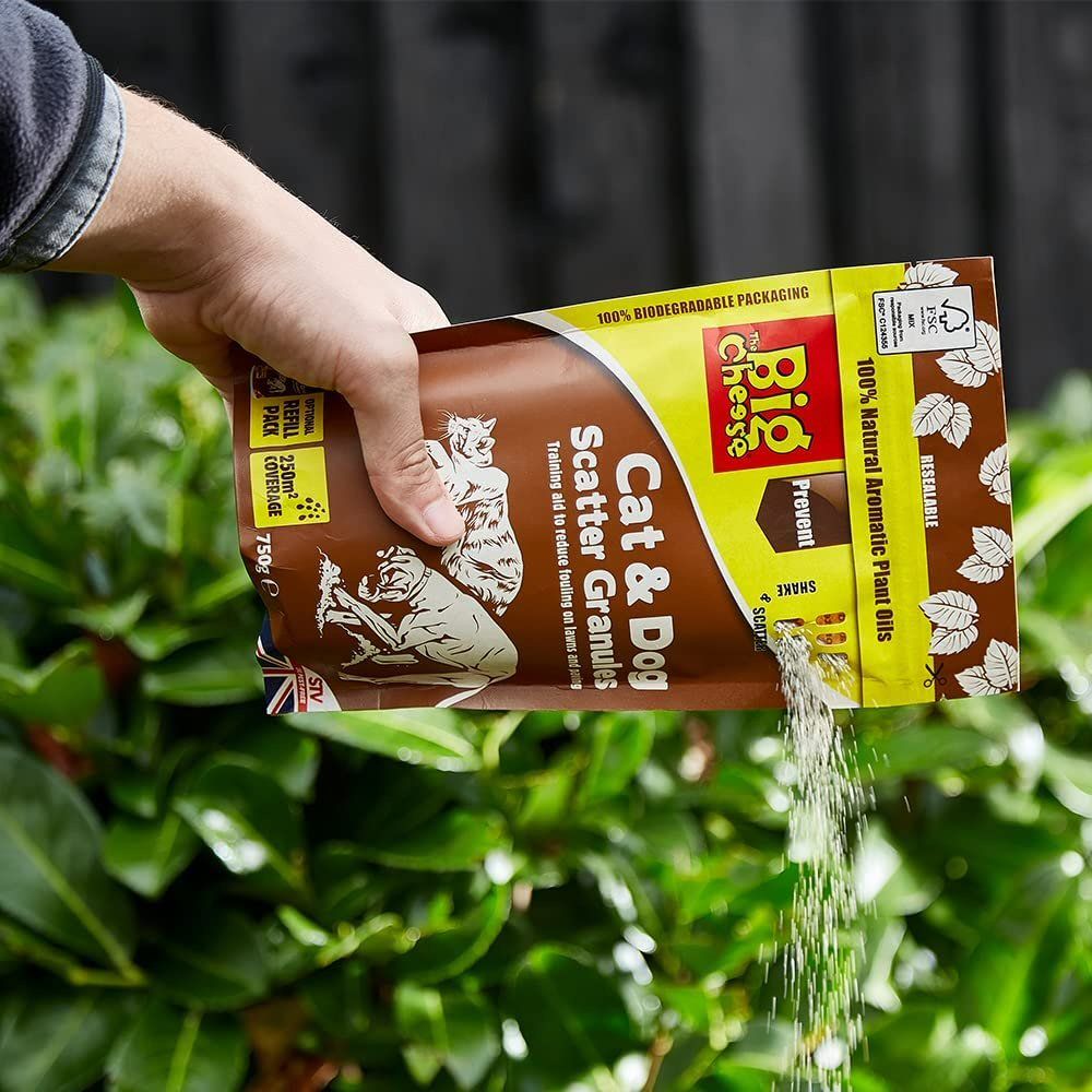 The Big Cheese 750g Cat & Dog Detterent Scatter Granules - Old Railway Line Garden Centre