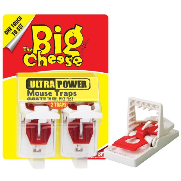 The Big Cheese Ultra Power Mouse Traps (Pack of 2) - Old Railway Line Garden Centre