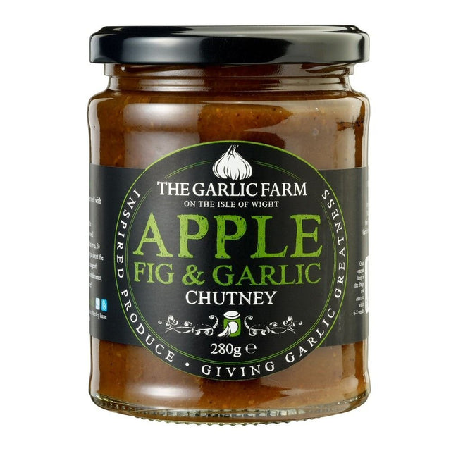 The Garlic Farm 280g Apple Fig & Garlic Chutney - Old Railway Line Garden Centre