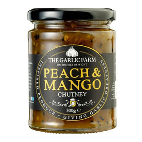 The Garlic Farm 300g Peach & Mango Chutney - Old Railway Line Garden Centre