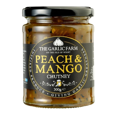 The Garlic Farm 300g Peach & Mango Chutney - Old Railway Line Garden Centre