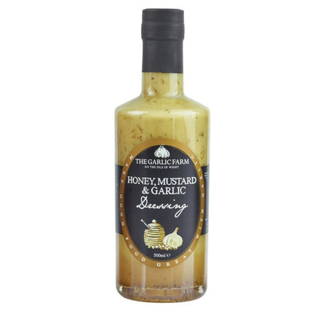 The Garlic Farm Honey Mustard & Garlic Dressing 500ml - Old Railway Line Garden Centre