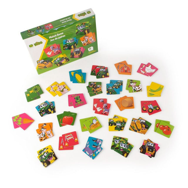 Tomy John Deer Kids 54 Piece Match Card Game - Old Railway Line Garden Centre