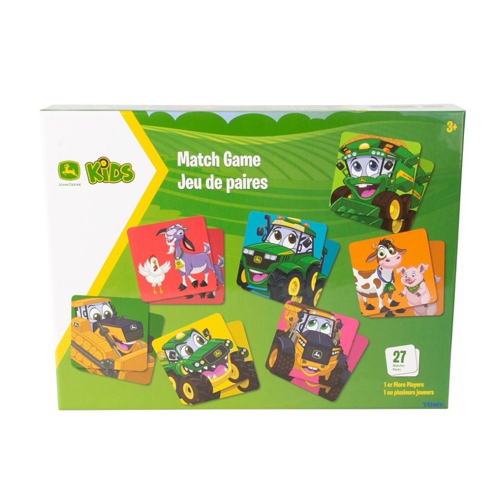 Tomy John Deer Kids 54 Piece Match Card Game - Old Railway Line Garden Centre