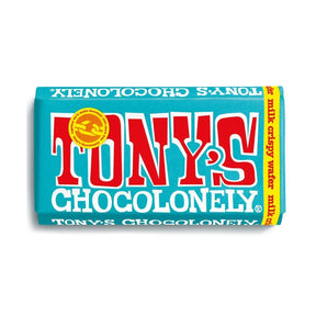 Tony's Chocolonely 180g Crispy Wafer Milk Chocolate Bar - Old Railway Line Garden Centre