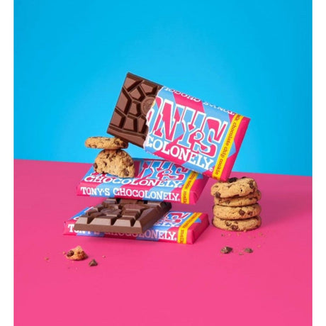 Tony's Chocolonely 180g Milk Chocolate Chip Cookie Bar - Old Railway Line Garden Centre
