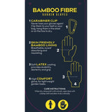 Treadstone ClipGlove Dark Blue Bamboo Fibre Gloves - Large - Old Railway Line Garden Centre