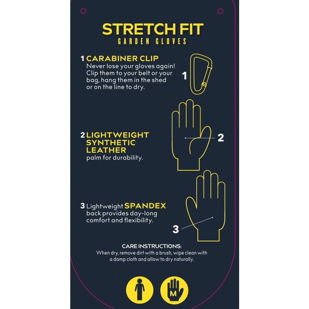 Treadstone ClipGlove Dark Blue Stretch Fit Gloves - Large - Old Railway Line Garden Centre