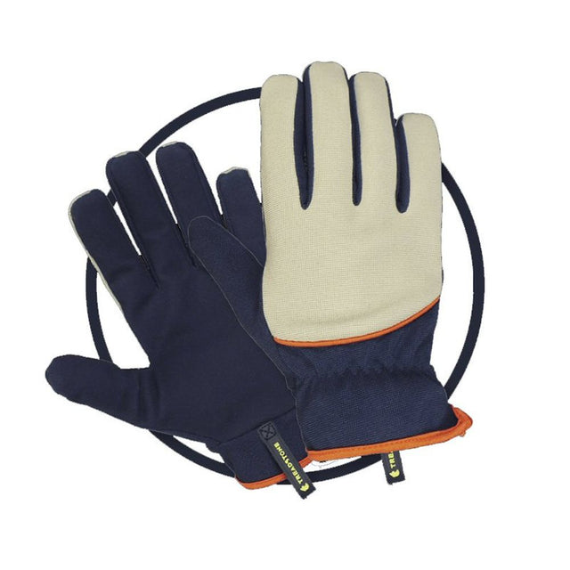 Treadstone ClipGlove Dark Blue Stretch Fit Gloves - Medium - Old Railway Line Garden Centre