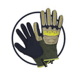 Treadstone ClipGlove Khaki Ultimate Gloves - Medium - Old Railway Line Garden Centre