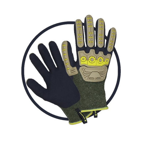 Treadstone ClipGlove Khaki Ultimate Gloves - Medium - Old Railway Line Garden Centre