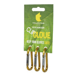 Treadstone ClipGlove Pack of 3 Yellow Carabiner Clips - Old Railway Line Garden Centre