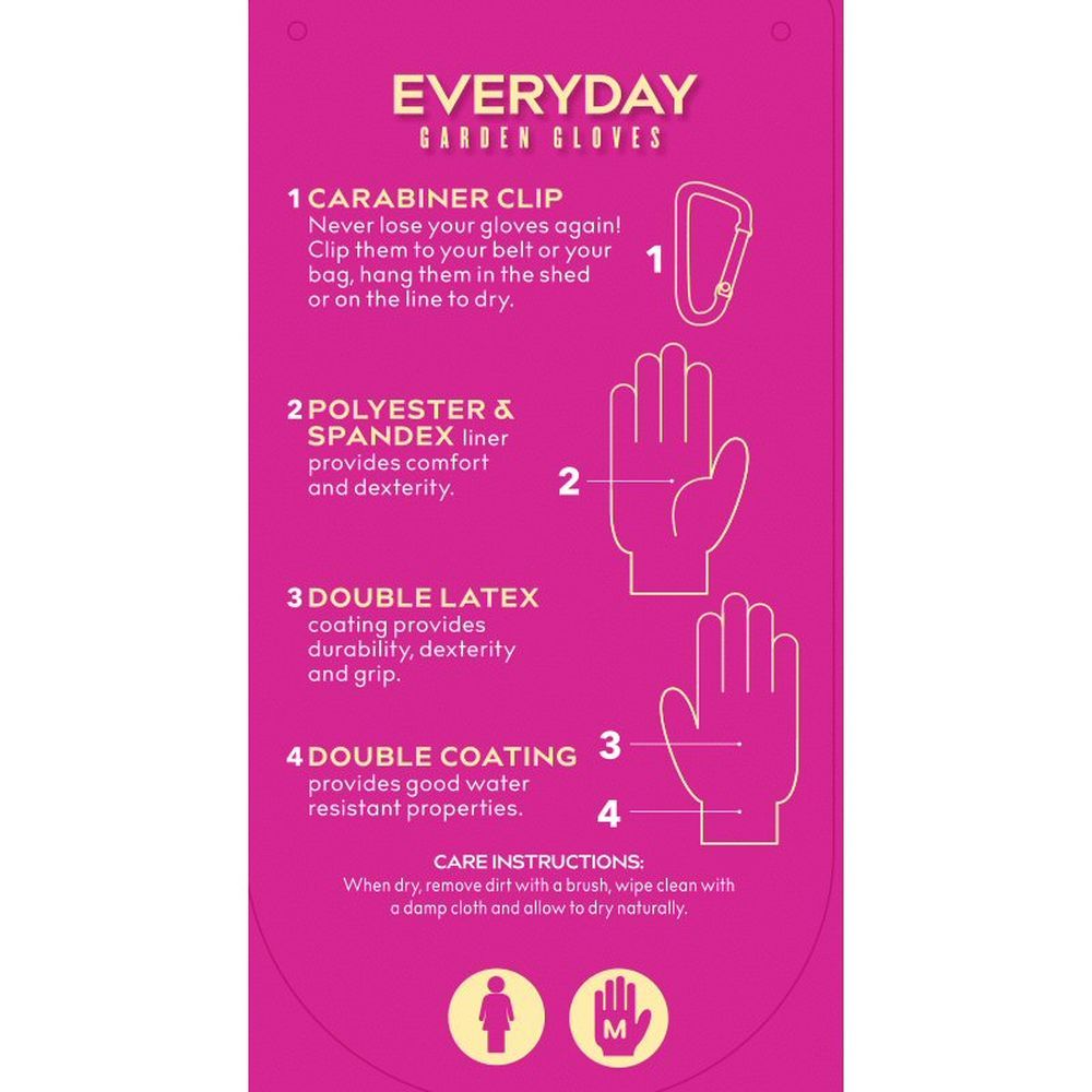 Treadstone ClipGlove Pink Everyday Gloves - Small - Old Railway Line Garden Centre