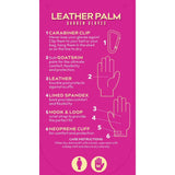 Treadstone ClipGlove Purple Leather Palm Gloves - Small - Old Railway Line Garden Centre